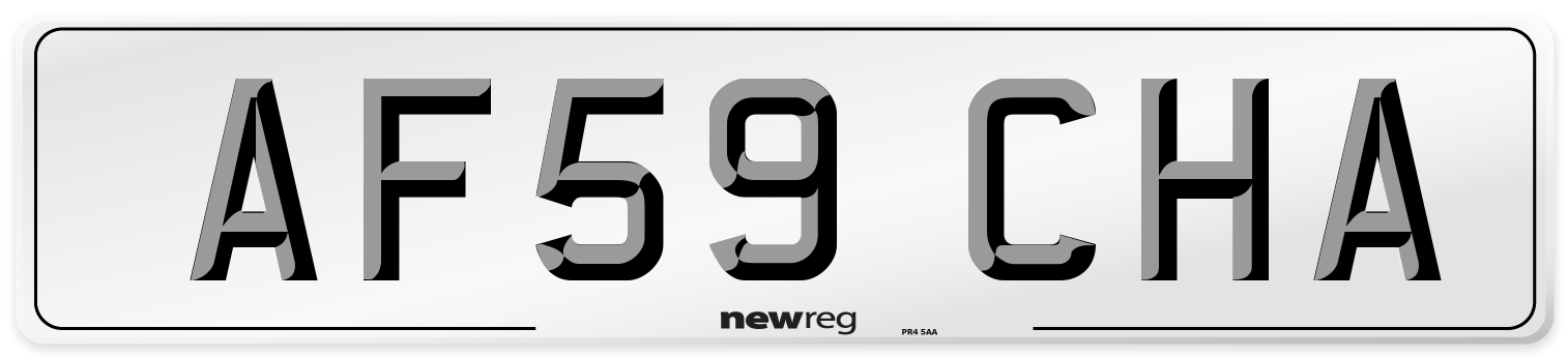 AF59 CHA Number Plate from New Reg